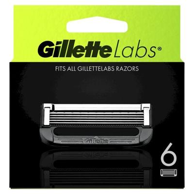 Gillette Gillette Labs Navulscheermesjes Exfoliating Bar en Heated Razor - 6ST Gillette Gillette Labs Navulscheermesjes Exfoliating Bar en Heated Razor - 6ST