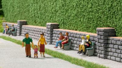 NOCH 58285 H0 Muur met metselwerk Steen