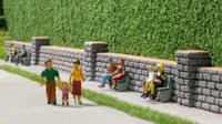 NOCH 58285 H0 Muur met metselwerk Steen - thumbnail