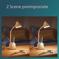 Philips LED Hat DSK213 PT 8719514443778 Tafellamp met accu LED LED 4.5 W Wit - thumbnail