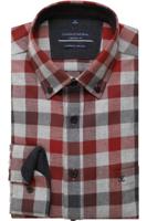 Casa Moda Casual Comfort Fit Overhemd rood, Ruit - thumbnail