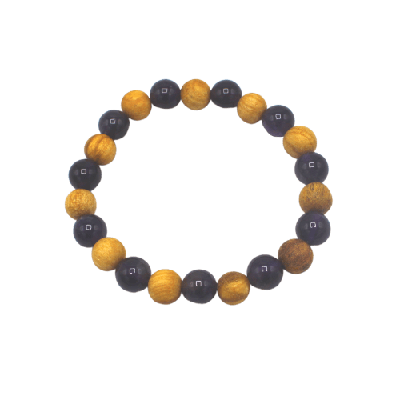 Edelsteen Armband - Palo Santo & Amethist