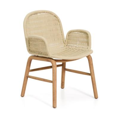 Kave Home Alipa tuinstoel met arm Ecru