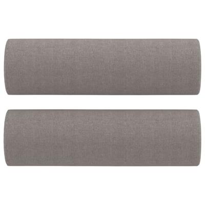 3-delige Loungeset met kussens stof taupe