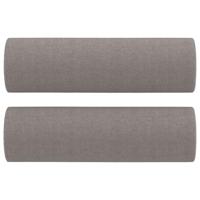 3-delige Loungeset met kussens stof taupe - thumbnail