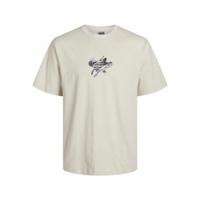 Kinder-T-Shirt met Korte Mouwen Jack & Jones Jcotint Tee Ss Crew Beige - Maat: 152 - thumbnail