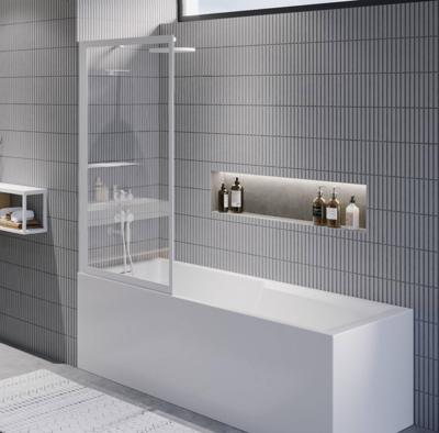 Badwand Riho Lucid GD501 Omkeerbaar Verstelbaar Aluminium 150x80 cm Mat Wit Badwand Riho Lucid GD501 Omkeerbaar Verstelbaar Aluminium 150x80 cm Mat Wit