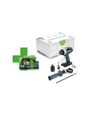 Festool TPC 18/4 5,0 I-Basic QUADRIVE Accu klop-/schroefboormachine 18V 5.0Ah in Systainer - 577053