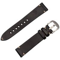 JT Berlin Watchband Alex II Vintage Horlogeband 44 mm, 40 mm, 47 mm, 43 mm, 45 mm, 46 mm, 42 mm, 41 mm M Zwart, RVS - thumbnail