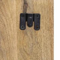 Nachtkastje 50x27x50 cm massief ruw mangohout - thumbnail