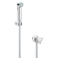 GROHE Tempesta-F Trigger Spray 30 Handdoucheset - 1 straalsoort - rond - met houder - met hoekstopkraan - gladde slang - 125cm - chroom 27514001 - thumbnail
