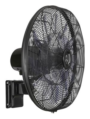CasaFan AIROS ECO SILENT WALL SW Wandventilator 90 W (Ø) 514 mm Zwart Met afstandsbediening, Timer, Oscillerend, In hoogte verstelbaar