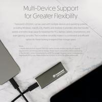 Transcend ts500gesd265c esd265c external ssd, 500gb, usb 10gbps, type c, 3d nand, 1050/ 950 mb/s - thumbnail