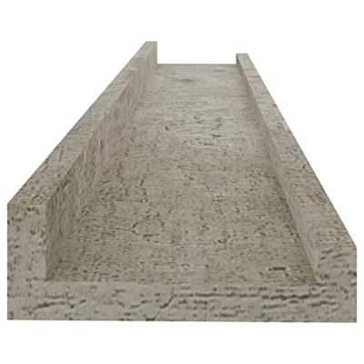 VidaXL Wandschappen 2 st 60x9x3 cm betongrijs