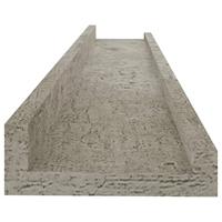 Wandschappen 2 st 60x9x3 cm betongrijs - thumbnail