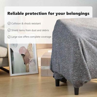 VidaXL Verhuisdekens 10 pcs grijs 150 x 200 cm stof