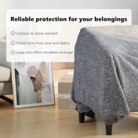 VidaXL Verhuisdekens 10 pcs grijs 150 x 200 cm stof - thumbnail