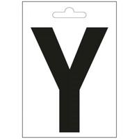 Nautic letter Y zwart 100 mm. - thumbnail