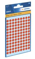 Etiket HERMA 1842 rond 8mm rood 540stuks - thumbnail