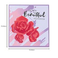 Sizzix • layered stencils watercolor roses 4stuks - thumbnail