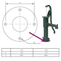 VidaXL Handwaterpomp gietijzer - thumbnail