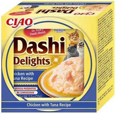 INABA Dashi Delights kip tonijn bouillon - traktatie voor katten - 70g
