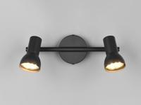 Trio PlafondlampCantar zwart 2-lichts - R81792032 - thumbnail