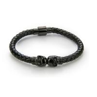 Monomen Men's Genuine Nappa Leather Bracelet MM10827BB - thumbnail