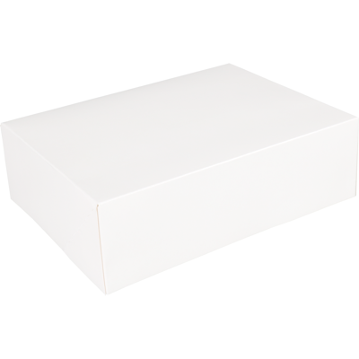 Gebaksdoos | karton | 26x20x8cm | wit | 200 stuks