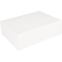 Gebaksdoos | karton | 26x20x8cm | wit | 200 stuks - thumbnail