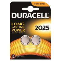 Duracell knoopcel Electronics CR2025, blister van 2 stuks - thumbnail