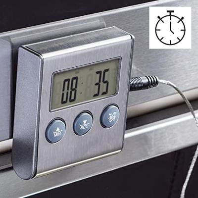 Xavax Digitale vleesthermometer met timer Kookaccessoires Zwart - thumbnail