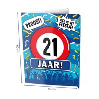 Paperdreams Window signs - 21 jaar - thumbnail