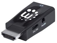 Manhattan 151542 HDMI Adapter [1x HDMI-stekker - 1x VGA-bus] Zwart 0 mm - thumbnail