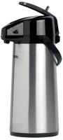 Thermos isoleerkan met pomp, inox - thumbnail