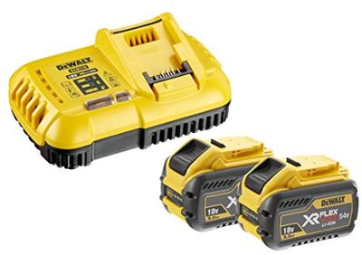 DeWalt DCB118X2-QW Starterset - DCB118 snellader voor 18V en FLEXVOLT accu&apos;s + 2x Accu DCB547 - DCB118X2-QW