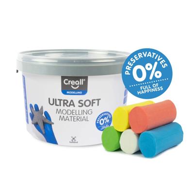 Creall ultra soft klei kleur - 5 kleuren klei - 1100 gr.