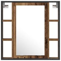 Badkamermeubelset 2 pcs Bruin 60 x 30 x 60 cm Bewerkt hout - thumbnail