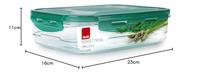 Hermetische Lunchtrommel Ibili 790420 Plastic 2 L 27 x 20 x 6,5 cm - thumbnail