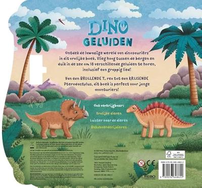 Rebo Publishers Dinogeluiden boek - 18 geluiden