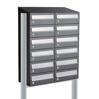 Allux Hive Set 2-Breed, 6-Hoog Met Dak Op Statief Antraciet - 40030065_2x6ds