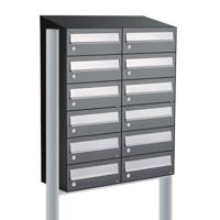 Allux Hive Set 2-Breed, 6-Hoog Met Dak Op Statief Antraciet - 40030065_2x6ds - thumbnail