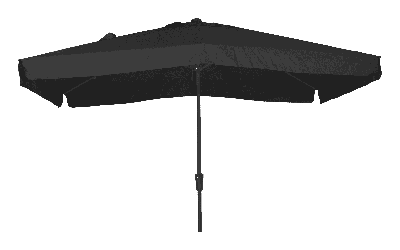 Stokparasol Libra 300 x 200 cm zwart