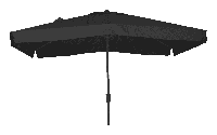 Stokparasol Libra 300 x 200 cm zwart - thumbnail