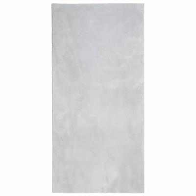 VidaXL Vloerkleed huarte laagpolig zacht wasbaar 100x200 cm grijs
