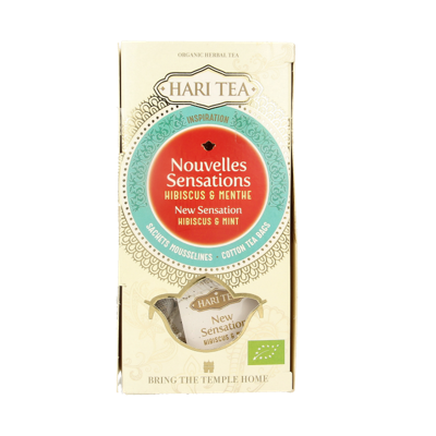 Hari Tea Hibiscus & mint new sensation bio 10 Stuks