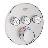 Grohe Inbouwkraan Grohtherm Smart Control Thermostaatkraan met 3-weg Omstelling Supersteel - thumbnail