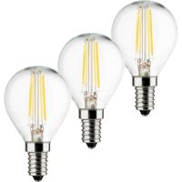 Müller-Licht 400293 LED-lamp Energielabel E (A - G) E14 Kogel 4 W = 40 W Warmwit Filament / Retro-LED 3 stuk(s) - thumbnail