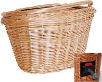 Fietsmand Riet Ovaal Groot Afneembaar Met Buik - thumbnail