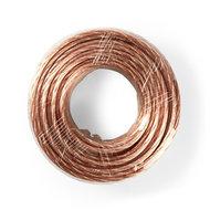 Speaker-Kabel | 2x 6,00 mm2 | 25,0 m | Folieverpakking | Transparant - thumbnail